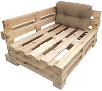 chilly pilley Coussin De Palette EU Imperméable Coussin De Jardin Imperméable Flocons De Mousse Plusieurs Tailles Et Couleurs (Coussins Latéraux 65 x 50. Cappuccino)