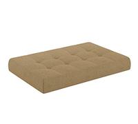 chilly pilley Coussin De Palette EU Matelassé Coussin De Jardin Plusieures Tailles Et Couleurs Intérieur Et Extérieur (Beige, 120x80x15cm)