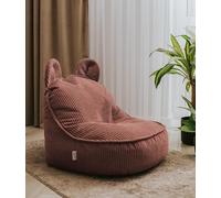 chilly pilley Coussin De Sol pour Chambre d'enfant Coussin Moomin Pouf en Peluche Pouf en Velours Côtelé (Rose Foncé)