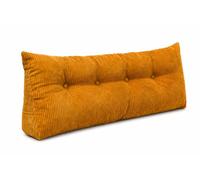 chilly pilley® Coussin De Soutien Coussin De Dossier en Velours Côtelé Coussin De Lecture Coussin De Lit Coussin Mural Coussin Compensé De Lit Plusieurs Couleurs 120x50x20 (Miel)
