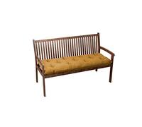 chilly pilley Coussin Matelassé De Banc Coussin De Jardin avec Passants Coussin Assise (130x50x12, Chameau)