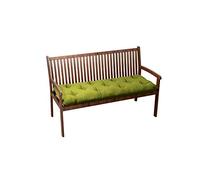 chilly pilley Coussin Matelassé De Banc Coussin De Jardin avec Passants Coussin Assise (130x50x12, Vert)