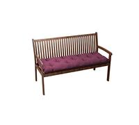 chilly pilley Coussin Matelassé De Banc Coussin De Jardin avec Passants Coussin Assise (150x50x12, Violet)
