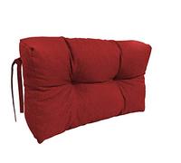 chilly pilley Coussin Palette EU Rembourrage Flocons Mousse Canapé De Palette Dossier Matelassé Coussin De Siège Amovible Ensemble De Coussins Latéraux (Seitenkisssen 60x40x15, Rouge Foncé)