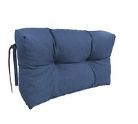 chilly pilley Coussin Palette EU Rembourrage Flocons Mousse Canapé De Palette Dossier Matelassé Coussin De Siège Amovible Ensemble De Coussins Latéraux (Coussins Latéraux 65x50x15, Bleu)