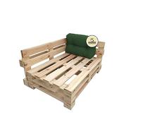 chilly pilley Coussin Palette EU résistant aux UV Flocons De Mousse pour Jardin Canapé/Coussin Dossier Siège Latéral Set Plusieurs Couleurs et Tailles 65x40x15 Vert foncé