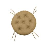 chilly pilley Coussin Rond pour Papasan Coussin De Fauteuil Jardin Coussin De Siège Matelassé avec Boucles (100cm, Cappuccino)