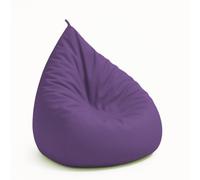 chilly pilley Pouf Coussin De Sol Intérieur Extérieur Faux Cuir pour Enfants Et Adultes Plusieurs Couleurs Et Tailles Au Choix (85x65. Violet)