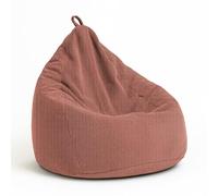chilly pilley® Pouf en Velours côtelé avec Rembourrage EPS - Coussin d'assise, Coussin de Jeu, Plusieurs Couleurs, 65x85 Rose foncé