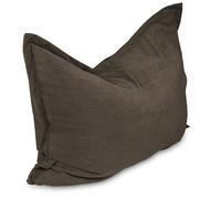 chilly pilley® Pouf Géant L XL XXL Velours Côtelé - Déhoussable - Rembourré - Doux Pouf Salon, Chambre, Enfants & Adultes 100x70 Marron