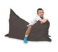 chilly pilley® Pouf Géant L XL XXL Velours Côtelé - Déhoussable - Rembourré - Doux Pouf Salon, Chambre, Enfants & Adultes 100x155 Marron