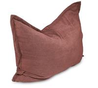 chilly pilley® Pouf Géant L XL XXL Velours Côtelé - Déhoussable - Rembourré - Doux Pouf Salon, Chambre, Enfants & Adultes 100x155 Rose Foncé