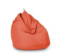 chilly pilley® Pouf imperméable avec Remplissage EPS - Coussin d'assise, Coussin de Jeu, Plusieurs Couleurs 65 x 95 cm, Orange