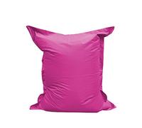 Chilly Pilley Pouf L XL XXL Coussin de Sol en Polystyrène Imperméable Hydrofuge (100x70, Rose)