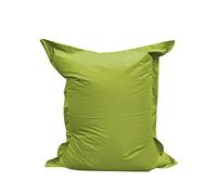 chilly pilley Pouf L XL XXL Coussin De Sol Géant pour S'allonger Et S'asseoir - Garniture en Polystyrène, Imperméable, Hydrofuge (180x140, Vert)