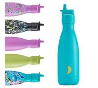 Chilly’s Gourde Enfant - Bouteille Isotherme en Inox, Réutilisable pour Boissons Chaudes et Froides - Étanche, Sans Condensation - 350 ml - Aqua