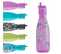 Chilly’s Gourde Enfant - Bouteille Isotherme en Inox, Réutilisable pour Boissons Chaudes et Froides - Étanche, Sans Condensation - 350 ml - Crew