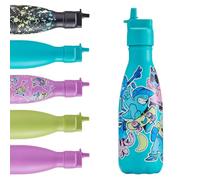 Chilly’s Gourde Enfant - Bouteille Isotherme en Inox, Réutilisable pour Boissons Chaudes et Froides - Étanche, Sans Condensation - 350 ml - Stickers