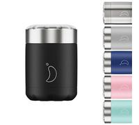 Chilly's Boîte Alimentaire - Récipient Alimentaire Réutilisable en Acier Inoxydable de Haute Qualité - Double Paroi Isolée pour Garder les Aliments au Chaud ou au Froid - Noir, 300ml