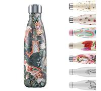 Chilly's Bouteille d'eau, Acier INOX et réutilisable, Étanche, sans Condensation, Leopard 2-500ml B500TRLPD 26 x 7 cm