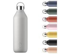 Chilly's Gourde Series 2 - Bouteille Isotherme en INOX avec Collerette Souple & Anse - Thermos pour Boissons Chaudes & Froides - Étanche, sans Condensation - Granite Grey, 1000ml