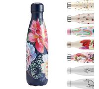 Chilly's Original Gourde - Bouteille Isotherme en Acier Inoxydable, Réutilisable pour Boissons Chaudes & Froides - Étanche, sans Condensation - Climbing Camellia, 500ml