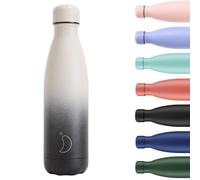 Chilly's Original Gourde - Bouteille Isotherme en Acier Inoxydable, Réutilisable pour Boissons Chaudes & Froides - Étanche, Sans Condensation - Black Pebble, 500ml