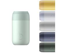 Chilly's Series 2 Tasse à café - Acier Inoxydable avec Surface Douce et Joint Solide - Réutilisable, Double Paroi, Isolation sous Vide - Lichen Green, 340ml