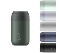 Chilly's Series 2 Tasse à café - Acier Inoxydable avec Surface Douce et Joint Solide - Réutilisable, Double Paroi, Isolation sous vide - Pine Green, 340ml