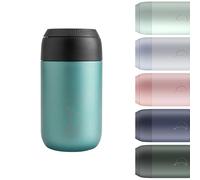 Chilly's Series 2 Tasse à café - Acier Inoxydable avec Surface Douce et Joint Solide - Réutilisable, Double Paroi, Isolation sous Vide - Atlantis, 340ml