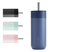 Chilly's Tasse Switch - Gobelet Switch en acier inoxydable sans BPA avec large paille pour milkshakes et BubbleTea - Double paroi, isolé sous vide - Whale Blue, 500ml