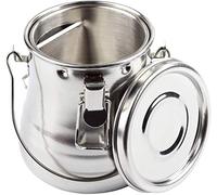 Chiloskit Lave-pinceaux en acier inoxydable - Portable - Anti-fuite - Avec couvercle et filtre - 8,6 x 10,2 cm