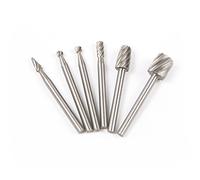 Chiloskit Lot de 6 fraises à défoncer en acier rapide avec tige 1/8 Compatible avec outil rotatif Dremel pour sculpture sur bois