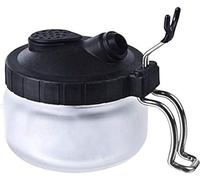 Chiloskit Pot de nettoyage pour aérographe en verre avec support
