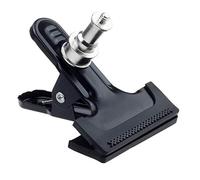 Chiloskit Support de flash universel en métal standard 1/4 pour appareil photo studio photo flash support de flash support de lampe clip grande pince de serrage