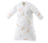 Chilsuessy Gigoteuse avec manches amovibles doux et chaud 2,5 Tog Couverture pour bébé bébé bébé emmaillotage pour bébé garçon fille mignon lapin 2,5 tog, L/2-4 ans