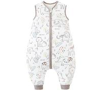 Chilsuessy Gigoteuse Bébé à Pieds Turbulette Fille Garçon, Tog 2, Zoo Heureux, 80cm/Taille Bébé 90-100cm