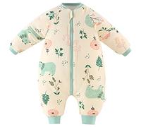 Chilsuessy Gigoteuse Bébé Cotton Hiver à Pieds Manches Détachables, Ours/Tog 2.5, Étiquette 80/taille bébé 75-85cm