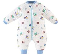 Chilsuessy Gigoteuse Bébé Cotton Hiver à Pieds Manches Détachables, Planètes/Tog 3.5, Étiquette 100/taille bébé 95-105cm