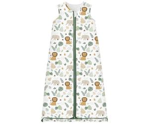 Chilsuessy Gigoteuse Bébé Fille Garçon Hiver Pyjama, Tog 2.5 Coton Turbulette Gigoteuse Longueur Ajustable, La forêt des Lions,
