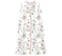 Chilsuessy Gigoteuse Bébé Pyjama d'été sans Manches 100% Coton Tog 0.5 (0.5 Tog/Jardin, 110cm/Taille Bébé 100-120cm)