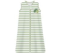Chilsuessy Gigoteuse Bébé Pyjama d'été sans Manches 100% Coton Tog 0.5 (1 Tog/Streifen Verte, 110/Baby Höhe 110-125cm)