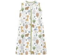 Chilsuessy Gigoteuse Bébé Pyjama d'été sans Manches 100% Coton Tog 1 Sac de couchage enfant d'été, 1 Tog/Girafe, 100% Coton