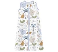Chilsuessy Gigoteuse Bébé Pyjama d'été sans Manches 100% Coton Tog 1 Sac de couchage enfant d'été, 1 Tog/Éléphant, 100% Coton