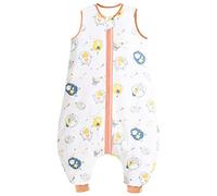 Chilsuessy Gigoteuse d'été à Pieds Combinaison Fille Garçon Sac de Couchage Turbulette 0.5 tog, Moutons, 70cm/Taille Bébé 80-90cm