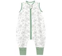 Chilsuessy Gigoteuse d'été pour bébé avec pieds 0,5 tog (isolation) 100 % coton pour enfant garçon et fille 0,5 tog / feuilles 70 cm Taille bébé 80 à 90 cm