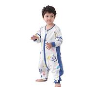 Chilsuessy Gigoteuse d'été pour bébé toutes saisons avec manches amovibles - 1,5 tog - 100 % coton - Avec pieds - Pour garçon et fille - Motif panda - Hauteur : 95-105 cm