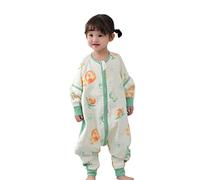 Chilsuessy Gigoteuse d'été pour bébé toutes saisons avec manches amovibles 1,5 Tog 100 % coton pour enfant avec pieds pour garçon et fille Motif fruits mignons Taille XL 95-105 cm