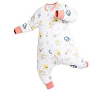 Chilsuessy Gigoteuse Fille Garçon à Pieds d'été Turbulette Manches longues Coton 1 Tog, Moutons, 70cm/Taille Bébé 80-90cm