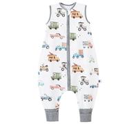 Chilsuessy Gigoteuse pour bébé avec jambes, 2,5 Tog Gigoteuse d'hiver Unisexe Gigoteuse toute l'année avec pieds Gigoteuse pour bébé pour enfants, 90cm/Baby Höhe 95-105cm